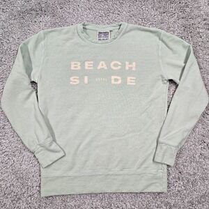 Jungmaven‎ Womens Hemp Organic Cotton Sweatshirt Green Size S Coastal Casual